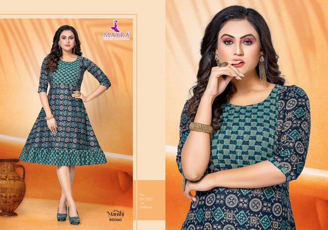 Manshi By Mayra 80059-80066 Anarkali Kurtis Catalog